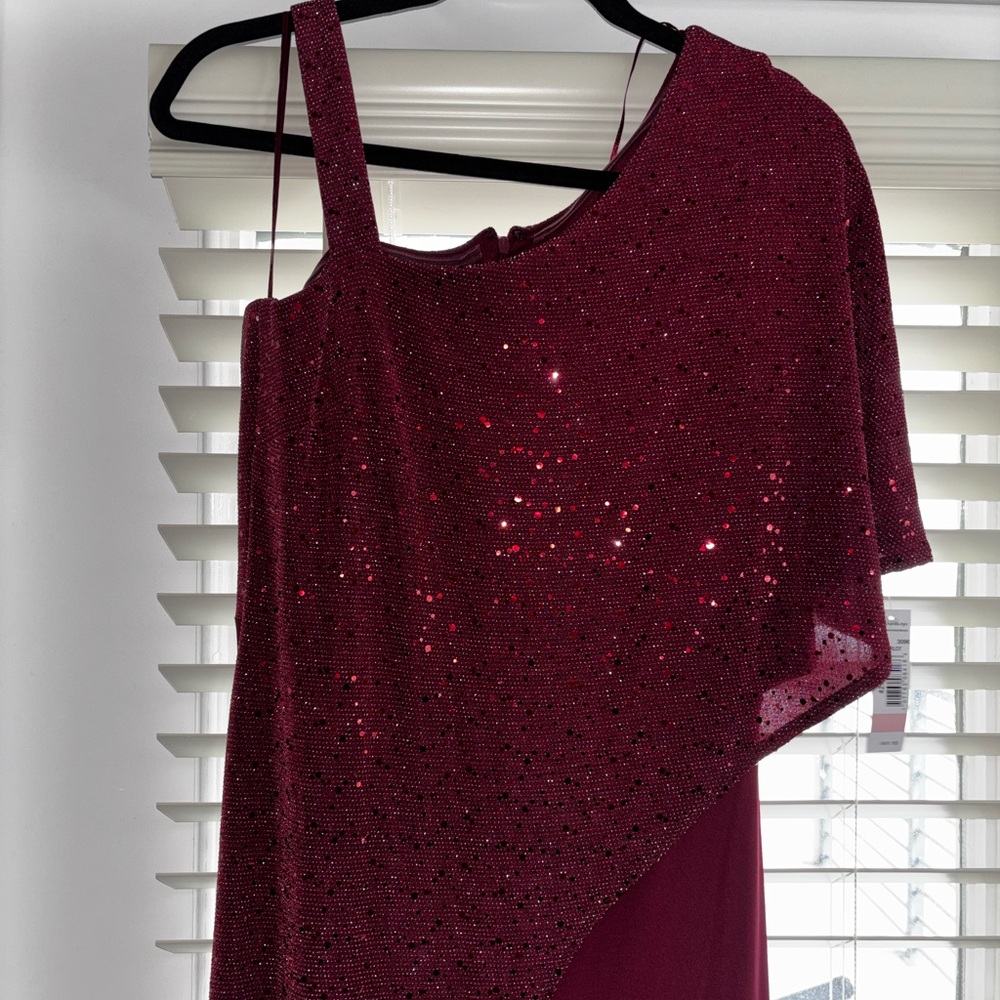 NWT Elegant Burgundy Sequin Romper